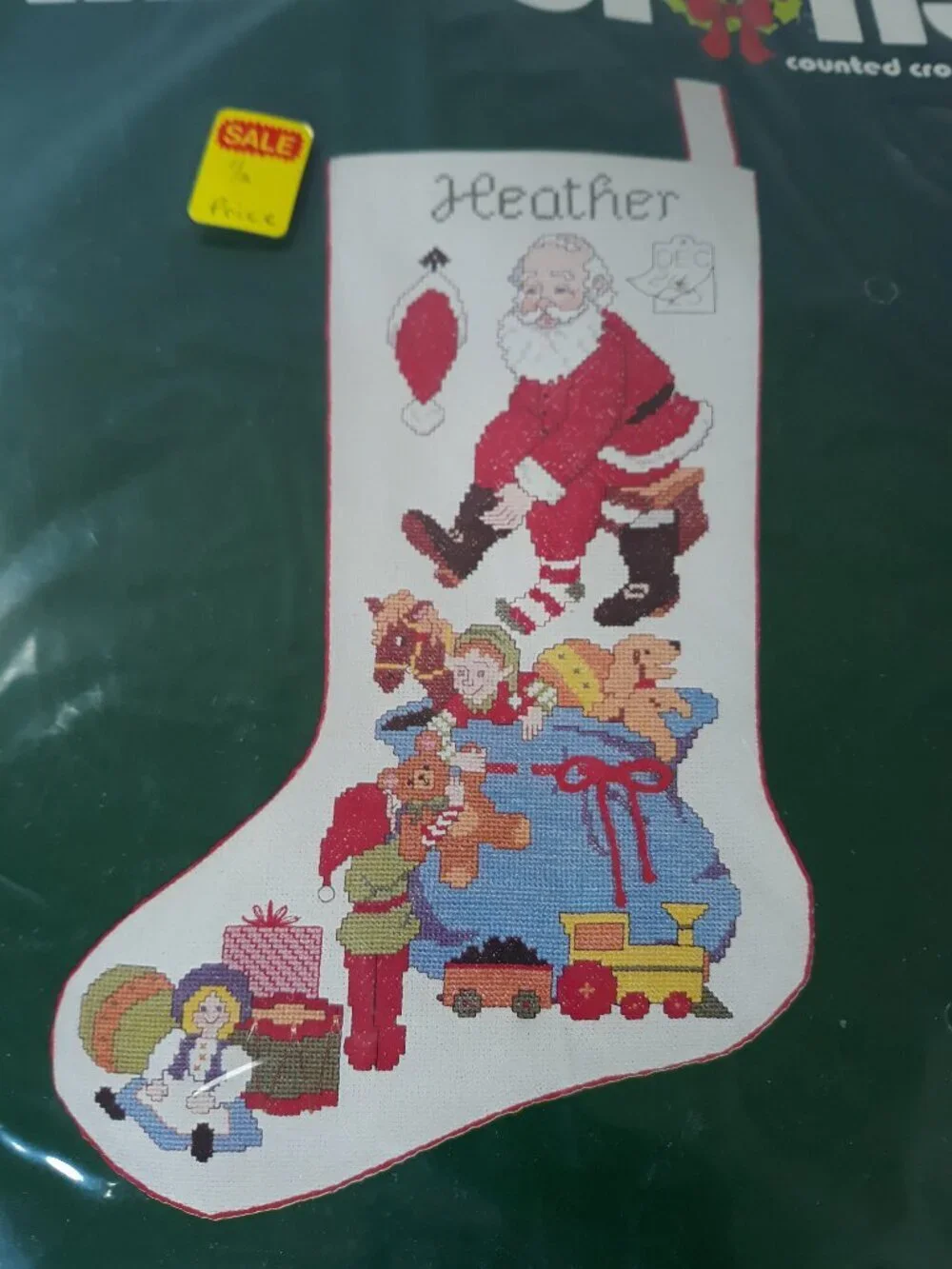 New Dimensions Counted Cross Stitch Christmas Eve Stocking 16